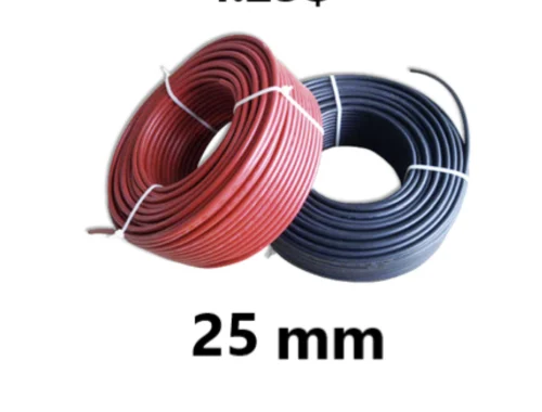25mm2 DC Cable, 1500V, Red - توريد وتركيب في السعودية | شركة EMG للطاقة الشمسية